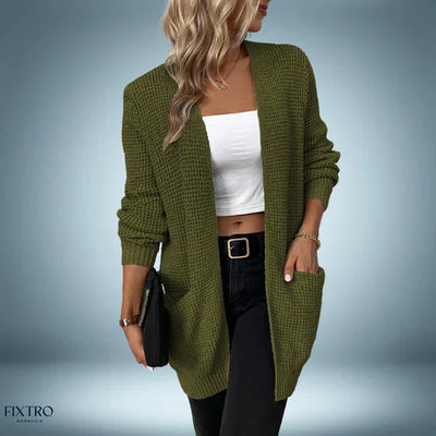 Casual - medellång cardigan