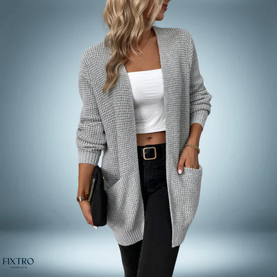 Casual - medellång cardigan