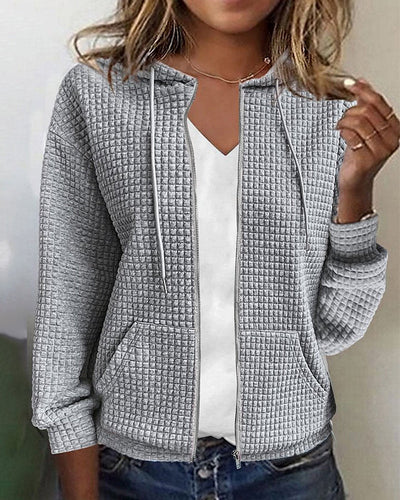 Lara – casual cardigan med fickor