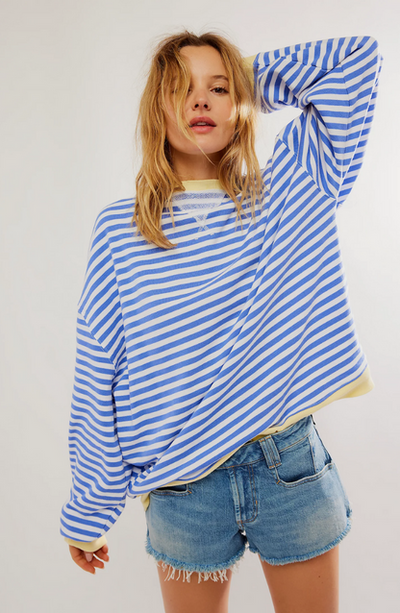 Zoe oversized jumper - randig, mysig jumper