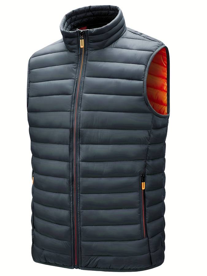 Bodywarmer med hög krage
