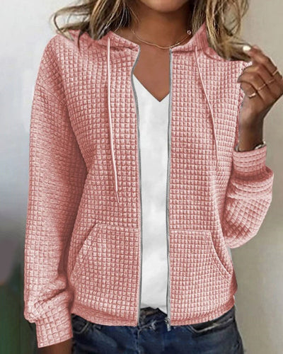 Lara – casual cardigan med fickor