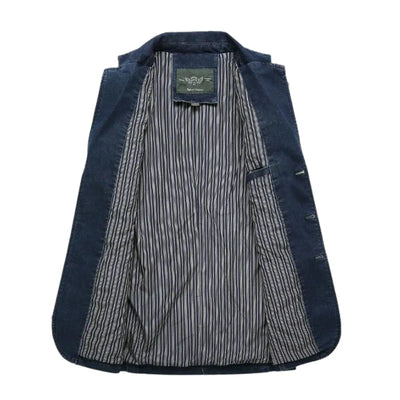 Ervin | Kavajjacka i bomull i jeans för män