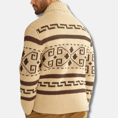 Simon – ullkofta med sjalkrage och dragkedja