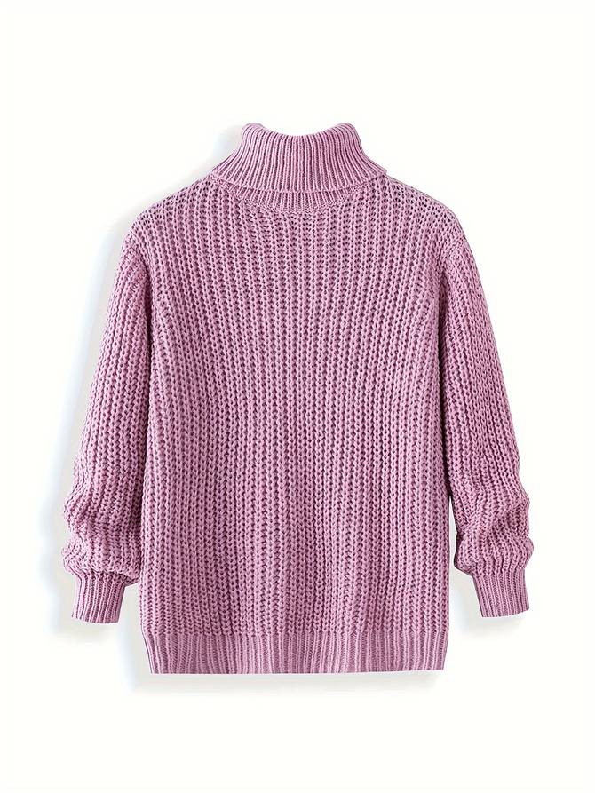 Varm tröja med polokrage