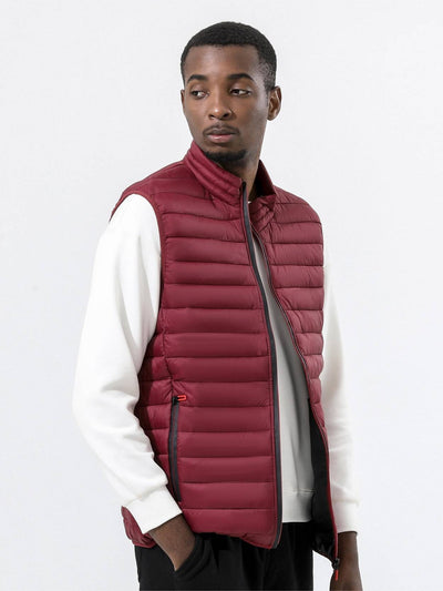 Bodywarmer med hög krage