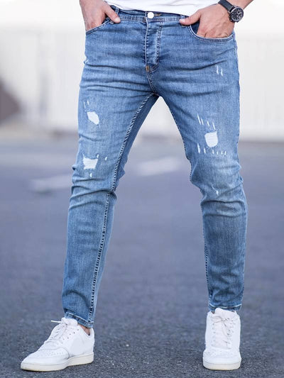 Bennett slitna jeans för män