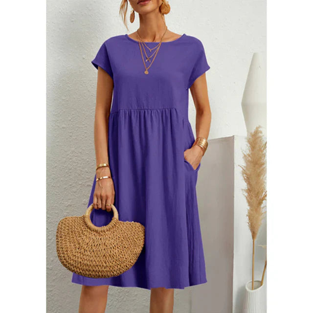 Zanda regular fit - jersey klänning