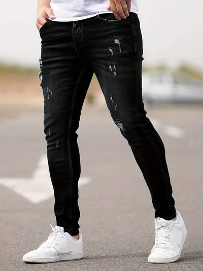 Bennett slitna jeans för män