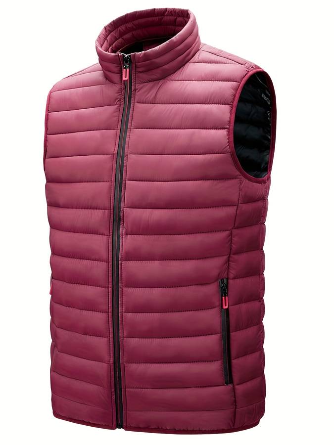 Bodywarmer med hög krage