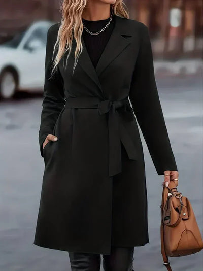 Eleganter damenmantel sofie: snygg design för höst och vinter