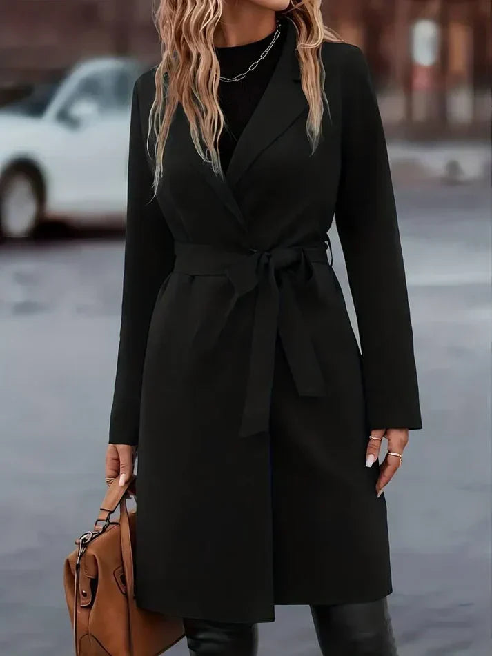Eleganter damenmantel sofie: snygg design för höst och vinter