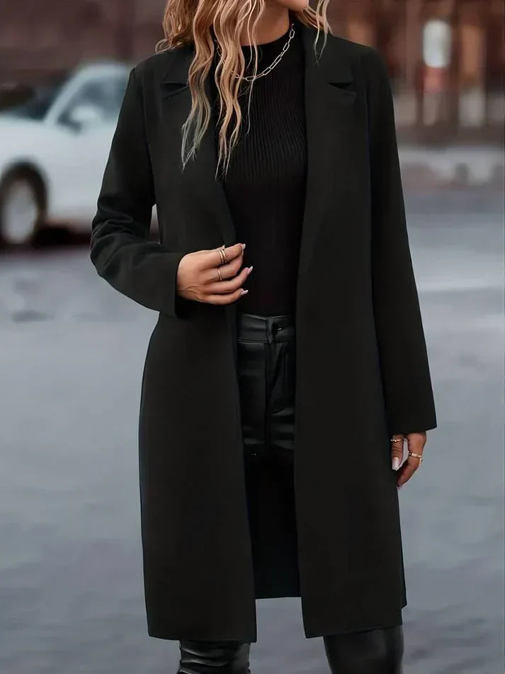 Eleganter damenmantel sofie: snygg design för höst och vinter
