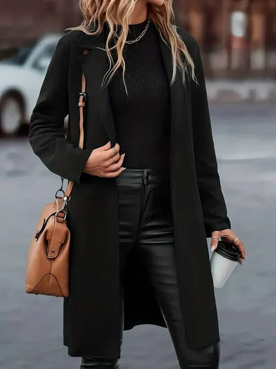 Eleganter damenmantel sofie: snygg design för höst och vinter
