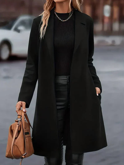 Eleganter damenmantel sofie: snygg design för höst och vinter