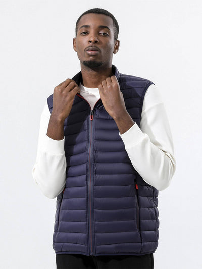 Bodywarmer med hög krage