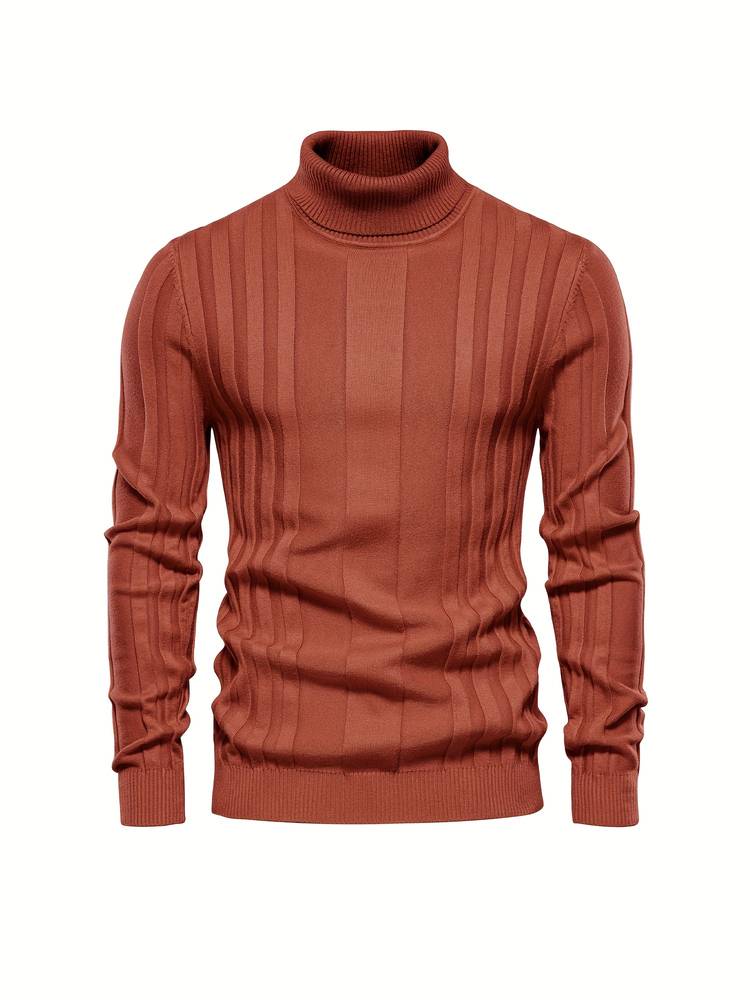 Jumper med strukturerad polokrage
