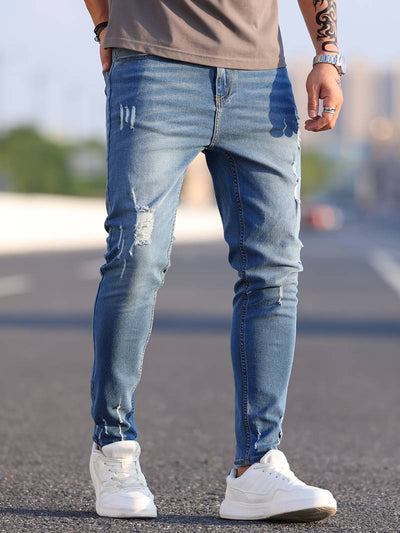 Bennett slitna jeans för män