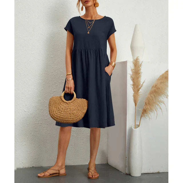 Zanda regular fit - jersey klänning