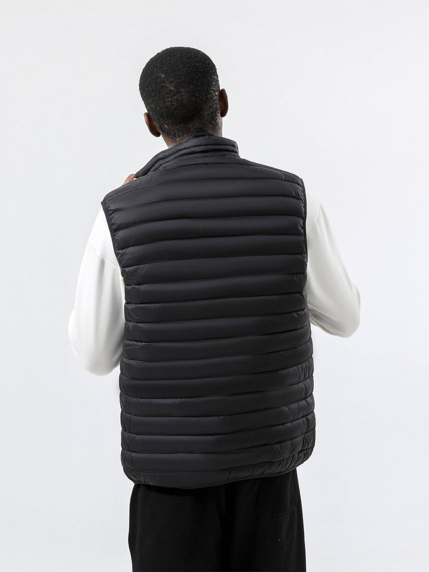 Bodywarmer med hög krage