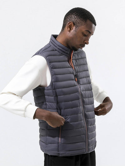 Bodywarmer med hög krage