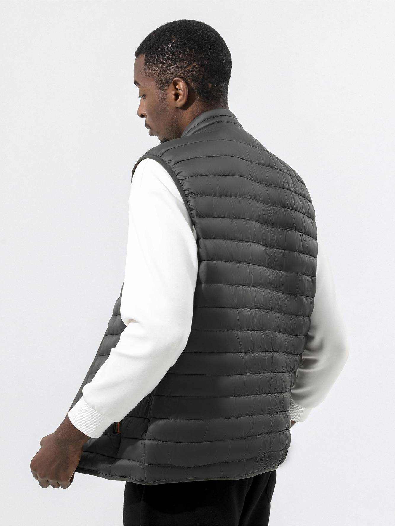 Bodywarmer med hög krage