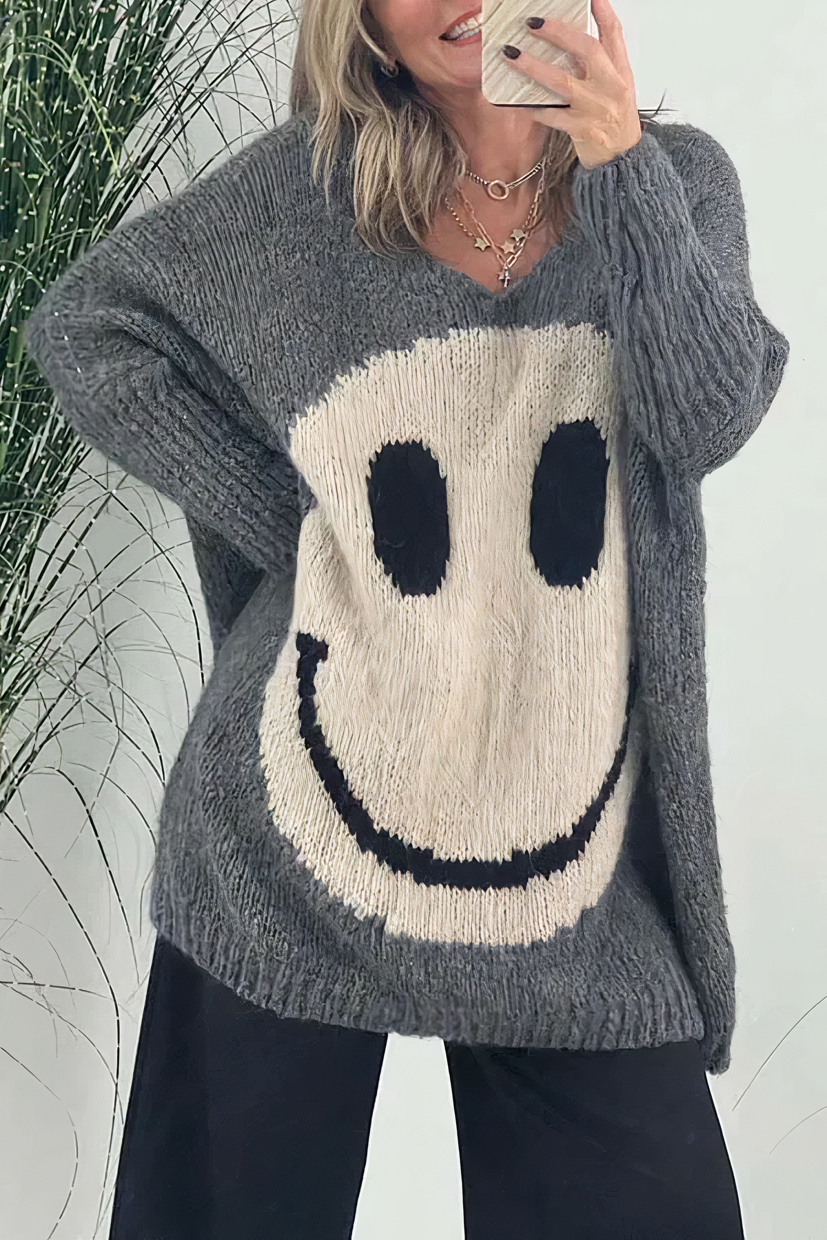 Erika - damens smiley-tröja
