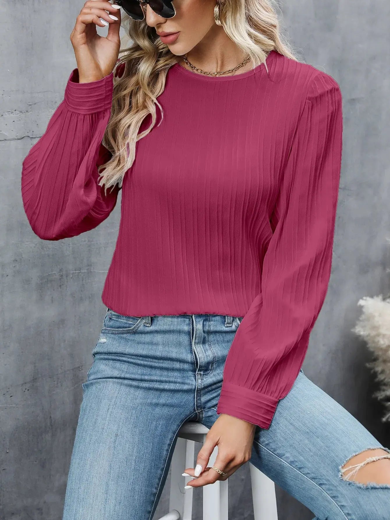 Zendoo tidlöst elegant blus – klassisk feminin skärning