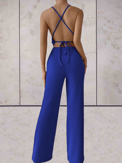 Marina - Damens Jumpsuit med Smala Axelband