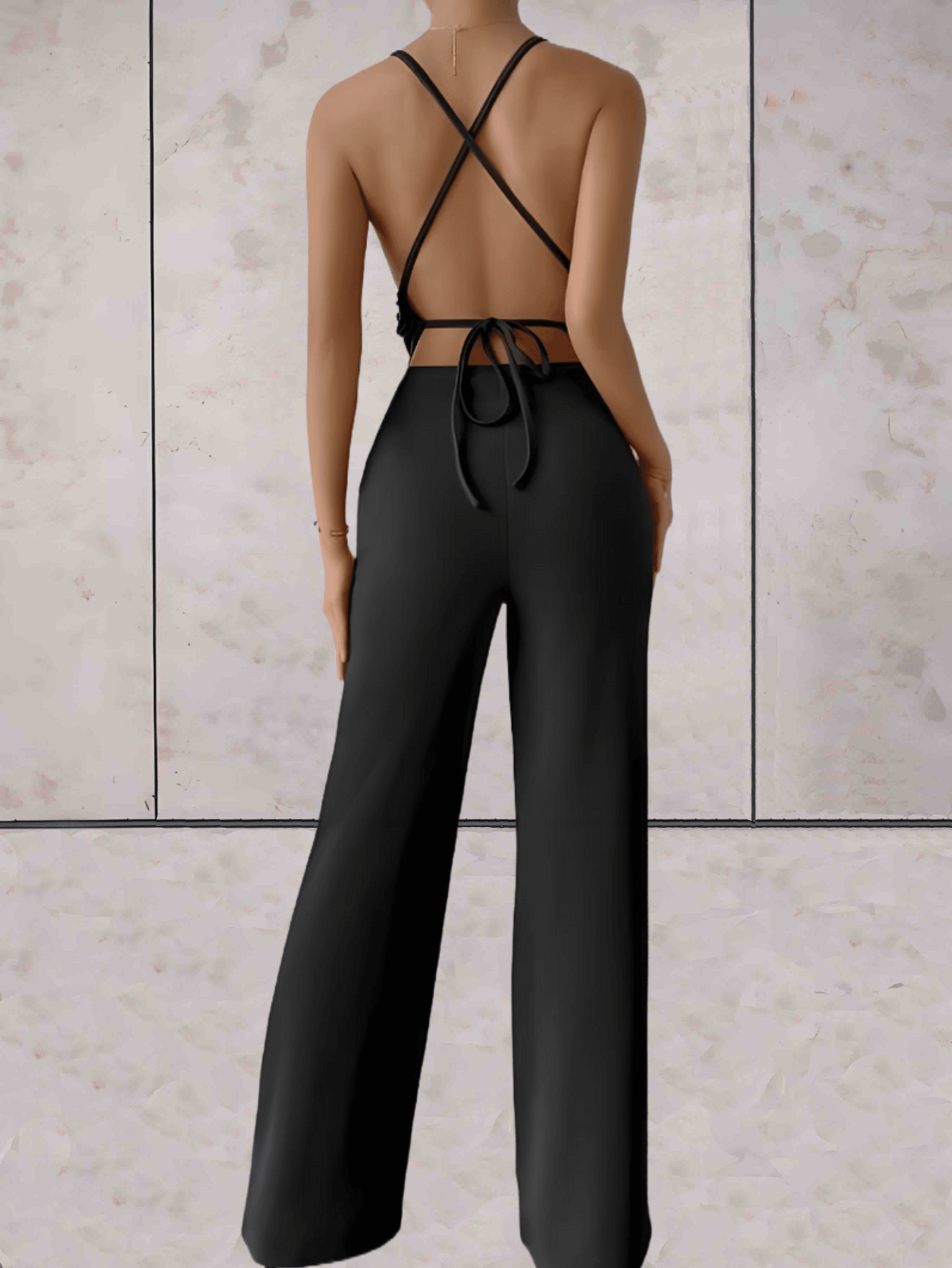 Marina - Damens Jumpsuit med Smala Axelband