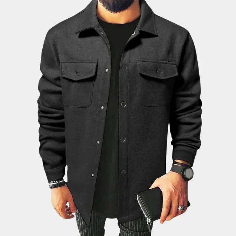 Sören – skjortjacka med klassisk krage och knäppning