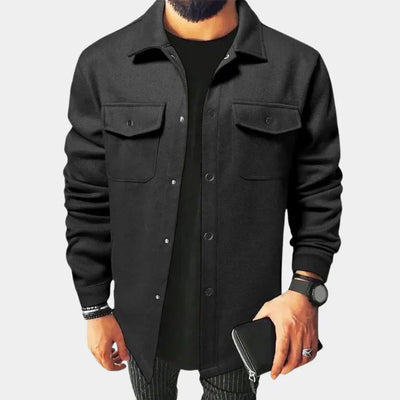 Sören – skjortjacka med klassisk krage och knäppning