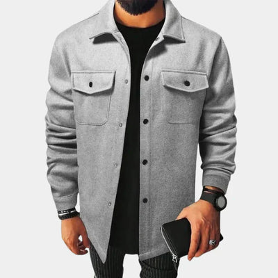 Sören – skjortjacka med klassisk krage och knäppning