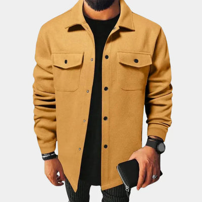 Sören – skjortjacka med klassisk krage och knäppning