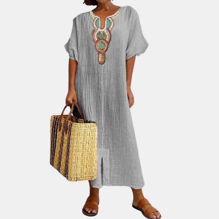 Casual boho damklänning