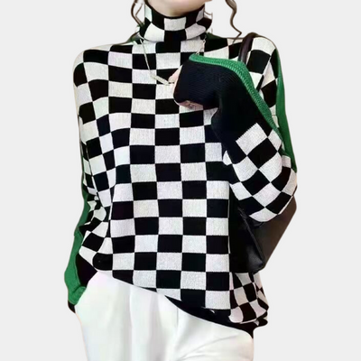 Agnese - elegant turtleneck-tröja för kvinnor