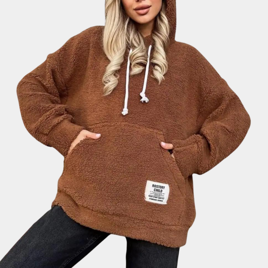 Mjuk och varm hoodie för kvinnor