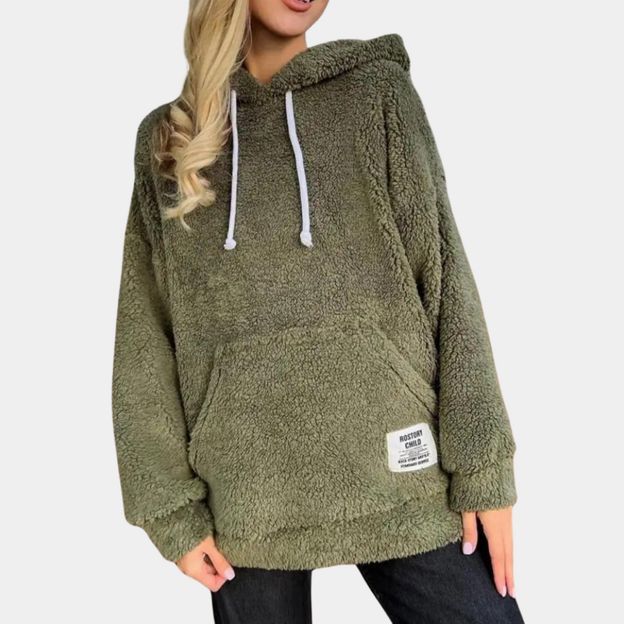 Mjuk och varm hoodie för kvinnor