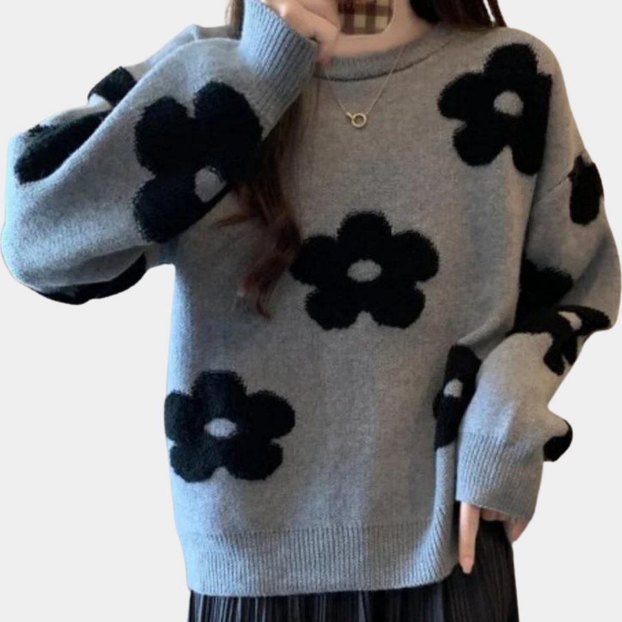 Luxuriöser,mjuk stickad damtröja
