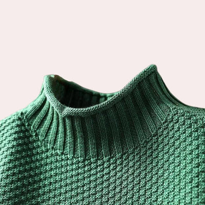 Theodora – elegant damtröja med polokrage
