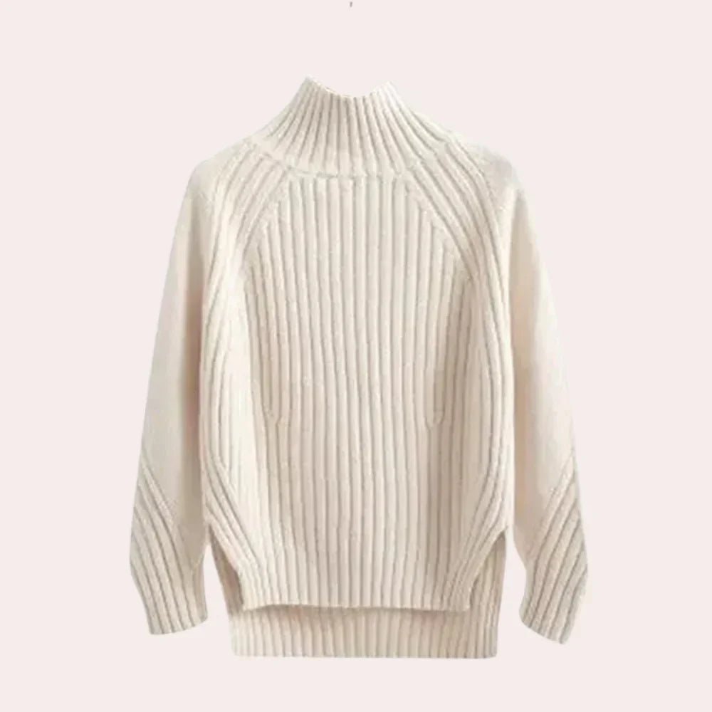 Catalina – snygg stickad turtleneck-tröja för kvinnor