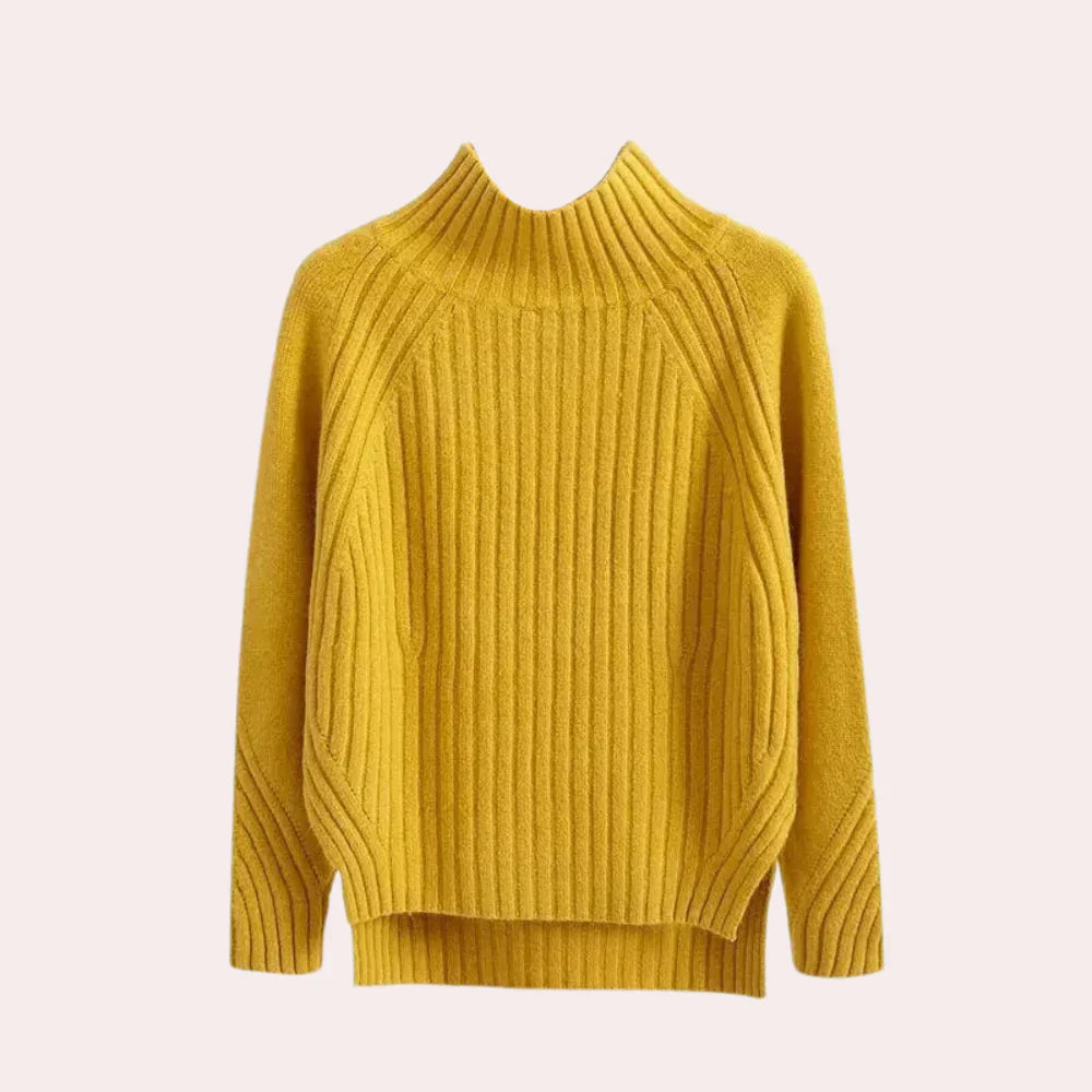 Catalina – snygg stickad turtleneck-tröja för kvinnor