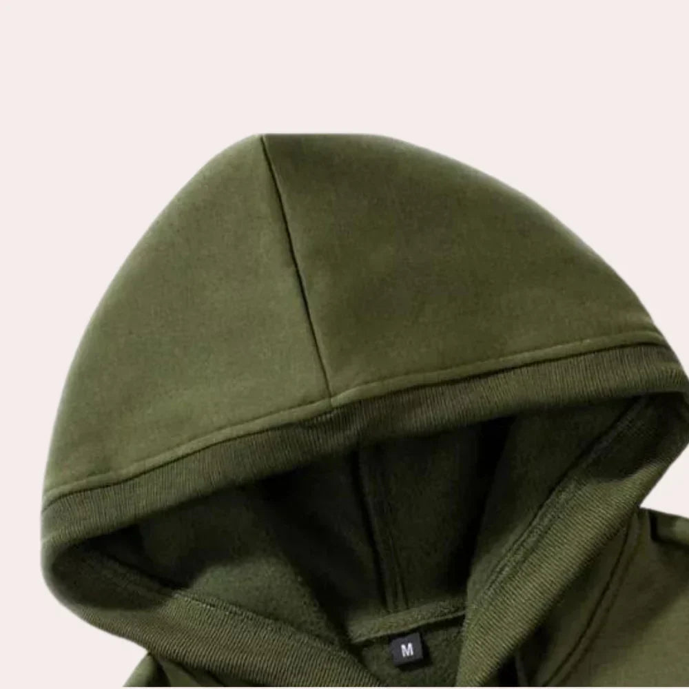 Fritz – snygg herrtröja med huva och kamouflagemönster