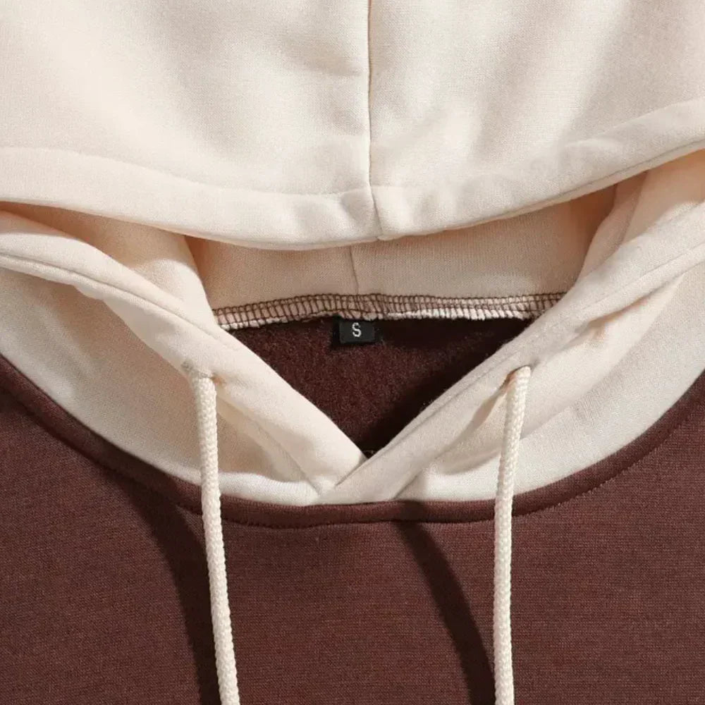 Dimitris – casual herrhuvtröja med dragsko