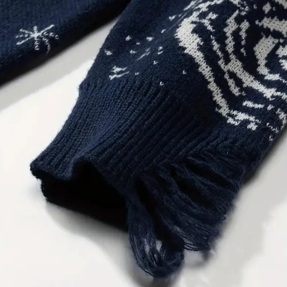 Joshua - elegant stickad tröja för män