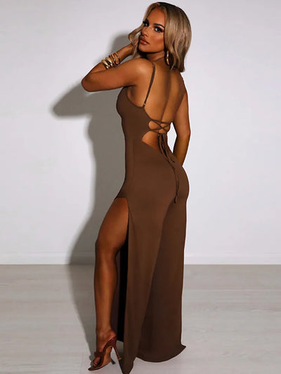 Nicole - Ärmlös Jumpsuit för Kvinnor med Slits