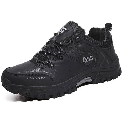 Vinterkängor för herrar, vattentäta sneakers i läder