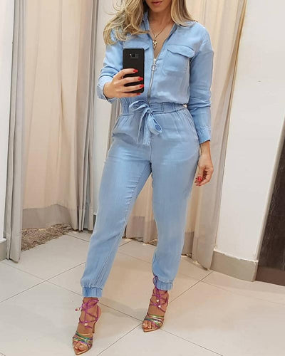 Traci - Jumpsuit för Kvinnor med Knappar