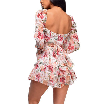 Greta - Kvinnor Blommiga Romper