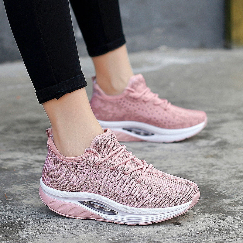 Reva - Stilrena Strump Sneakers med Luftsula